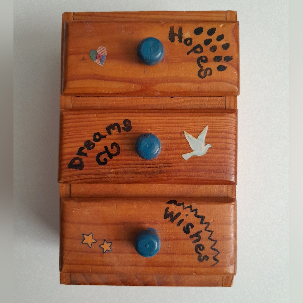 ■Clearance! Beautiful Wooden Jewelry Box Size:OS  Unbranded